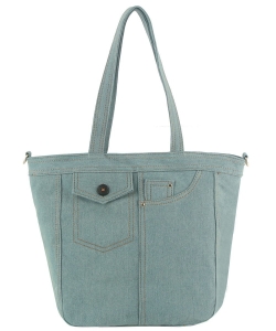 Fashion Denim Shopper Bag CMS030 LIGHT DENIM